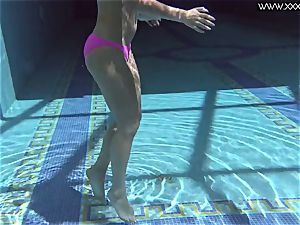 warm Russian Jessica Lincoln in the pool